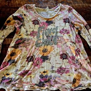 Floral Long Sleeve Magnolia Pearl